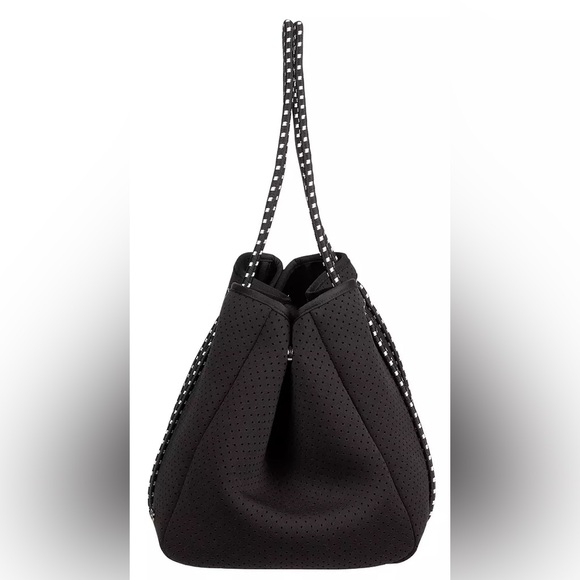 CALIA Golf Neoprene‎ Tote Black Expandable Snap Bag Removable Bottom Handles $64 - Picture 7 of 13